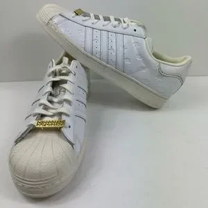 Size 13 - adidas Superstar Low Allover Debossed Trefoils - White NEW SIZE 13 MENS ADIDAS SUPERSTAR  main image 4